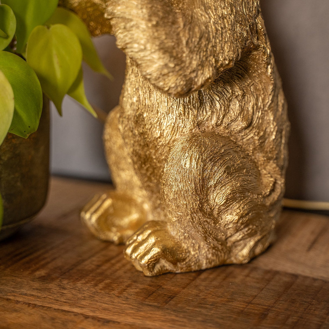 Luxus Arany Majom Asztali Lámpa - GoldenChimp