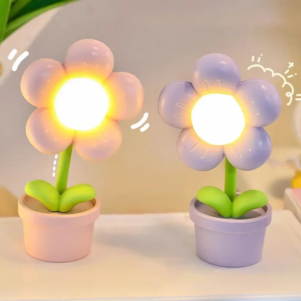 Kis Virág Nyugtató Asztali Lámpa - BlossomGlow