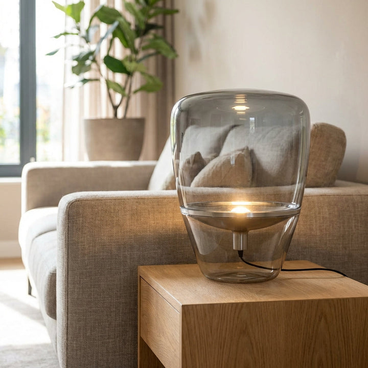 Minimalist Glass Table Lamp - Nordella