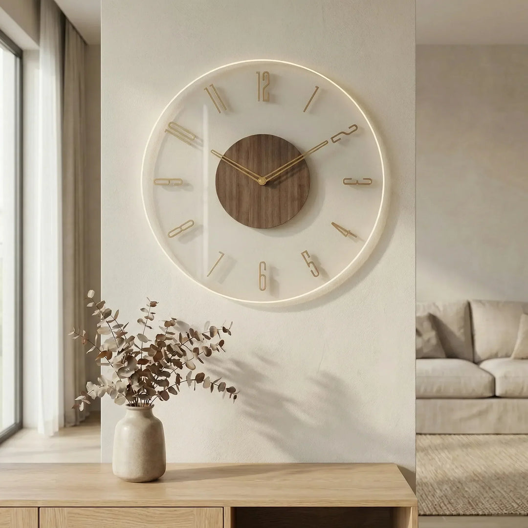 Minimalistische Runde Wanduhr - Nordrill