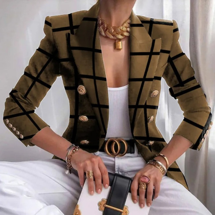 Kétgombos Női Blézer Reverrel - Eleganza
