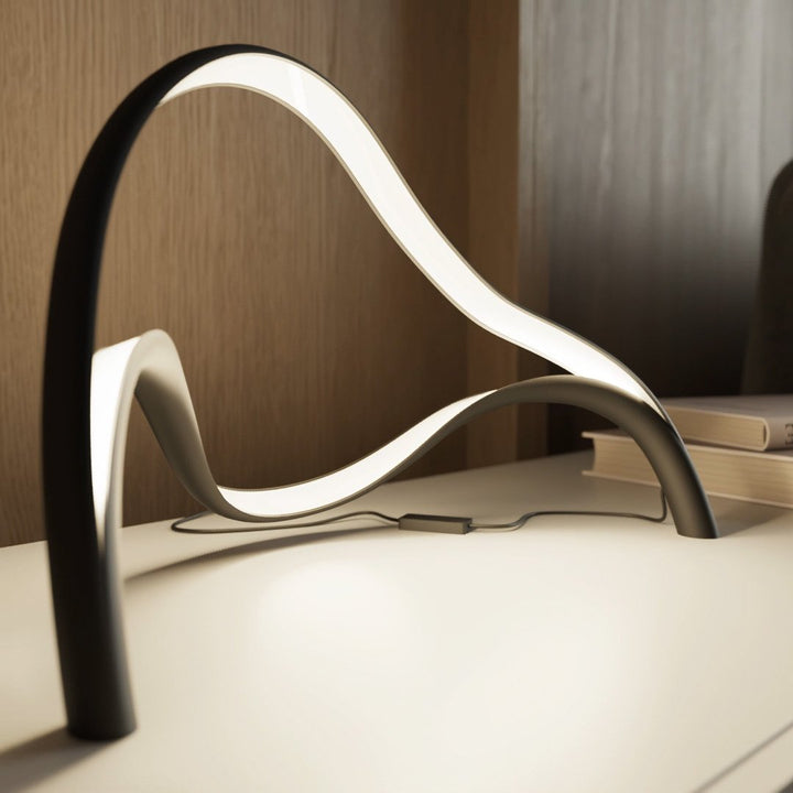 Modern Sculptural Table Lamp - Arcelle