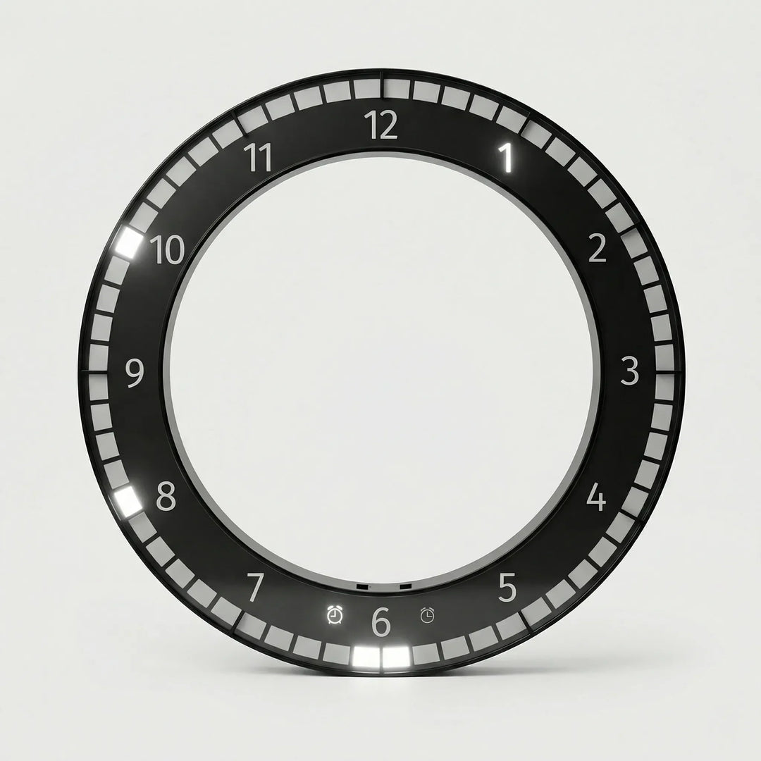 Moderne Ring-Wanduhr - ChronaLoop
