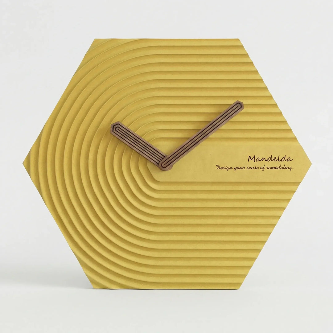 Moderne Sechseckige Wanduhr - HexaPulse