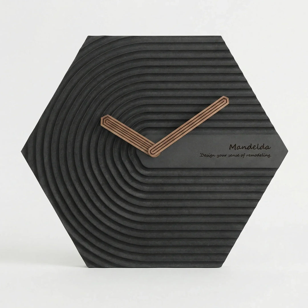 Moderne Sechseckige Wanduhr - HexaPulse