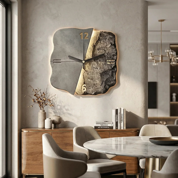 Moderne Wanduhr Mit 3D-Relief - Sandrelle