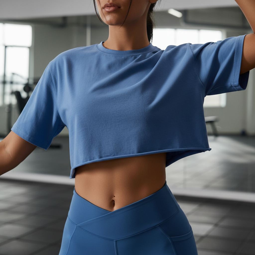 Modisches Trainingscrop Top - Leichtiva