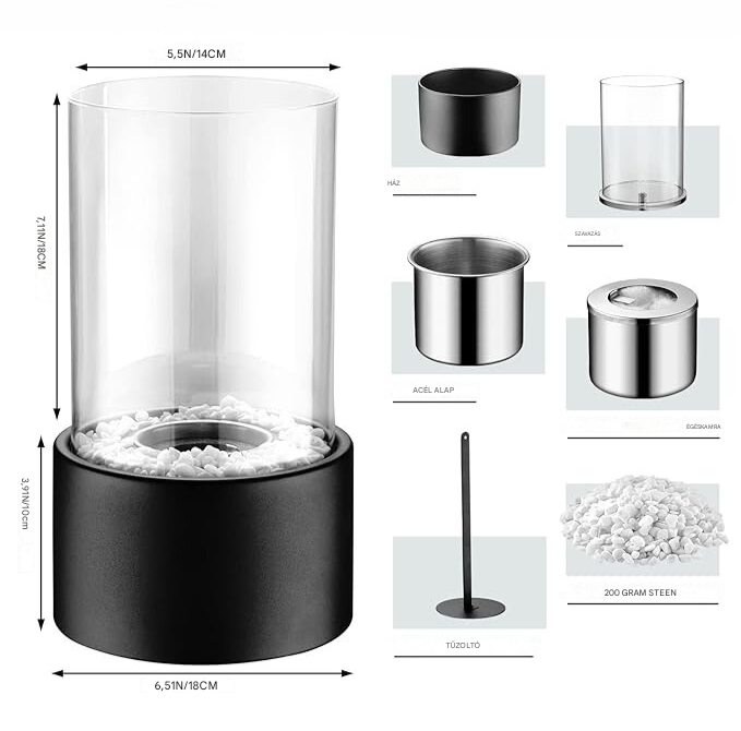 Klasszikus Olajlámpa Nyílt Lánggal - Lumora