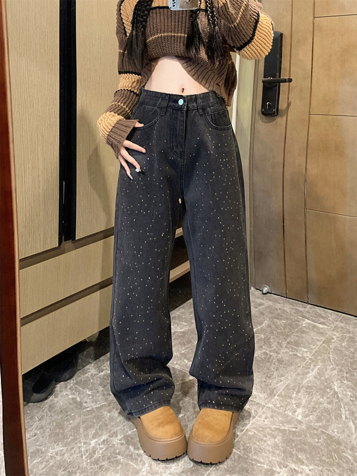 Női csillogó farmer a ragyogó megjelenésért - Jade