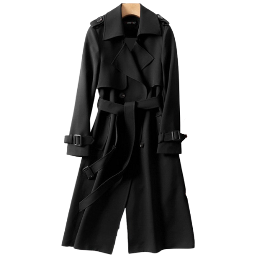 Elegáns női trench coat dupla gombokkal – Celina