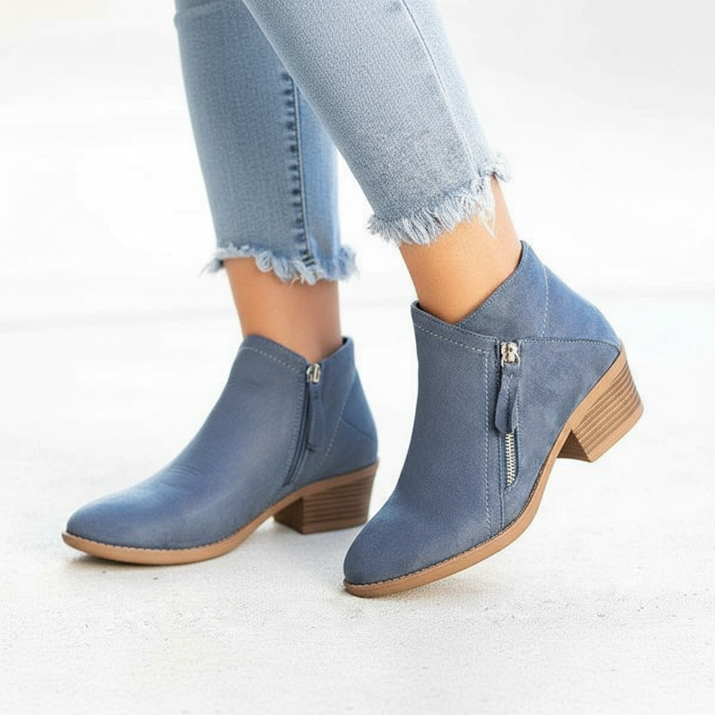 Orthopädische Lederne Stiefeletten - Leah