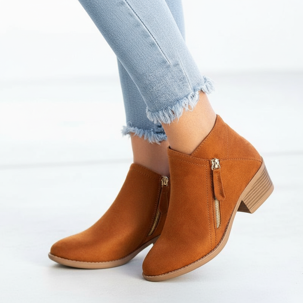 Orthopädische Lederne Stiefeletten - Leah