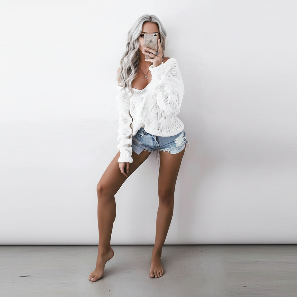 Oversize Strickpullover - Carolin