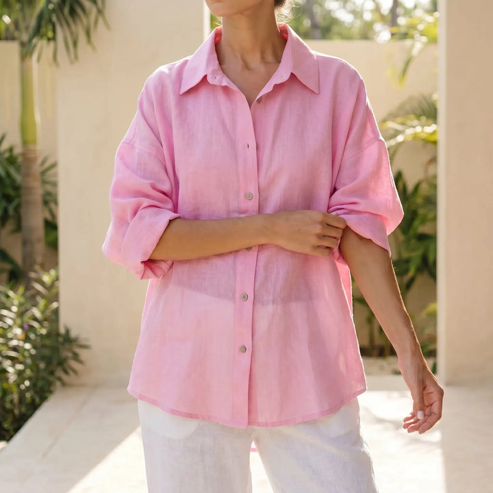 Oversized Button-Down Shirt -  Maureen