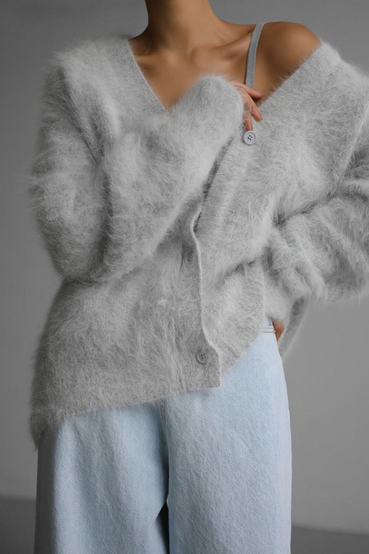 Oversized Strickjacke Mit Knöpfen - Jasmina