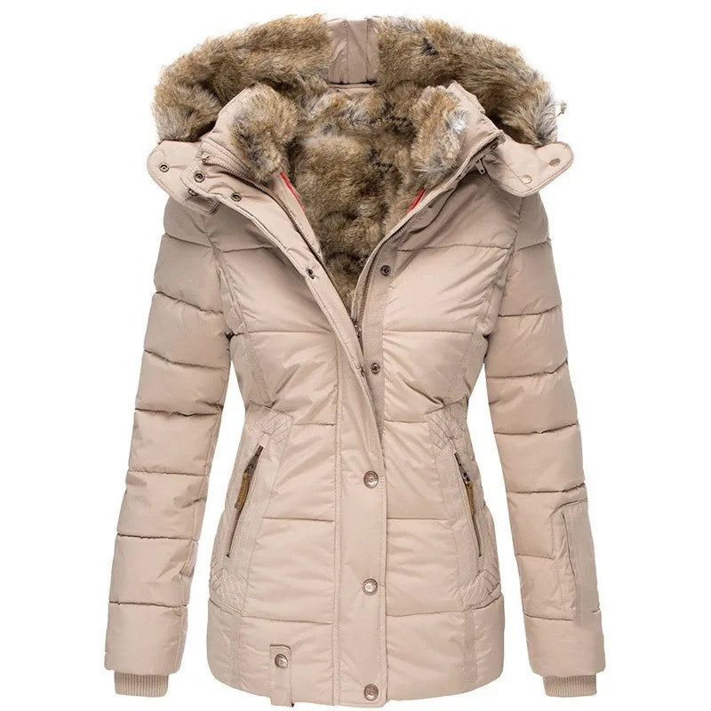 Padded Winter Coat With Fur-Trimmed Hood - Henrietta