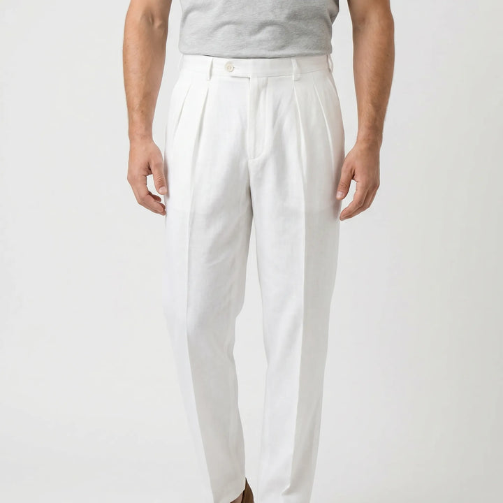 Pleated Smart Casual Trousers -  Caleb