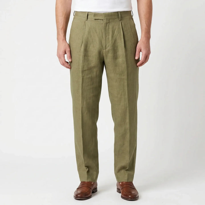 Pleated Smart Casual Trousers -  Caleb