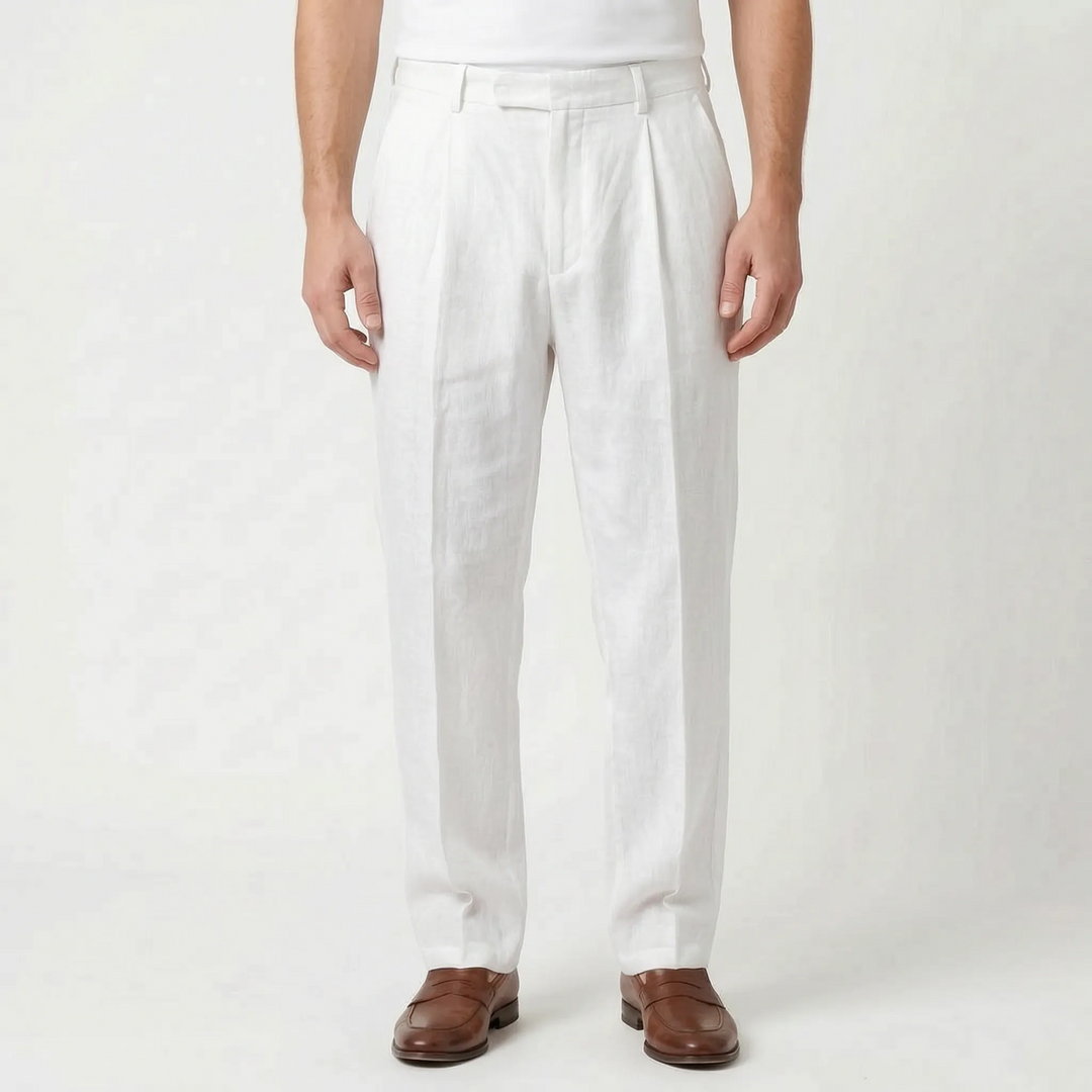 Pleated Smart Casual Trousers -  Caleb