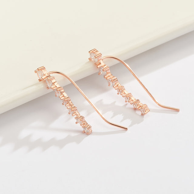 Glamour | Csillogó Cirkónia 925 Sterling Ezüst Fülbevaló