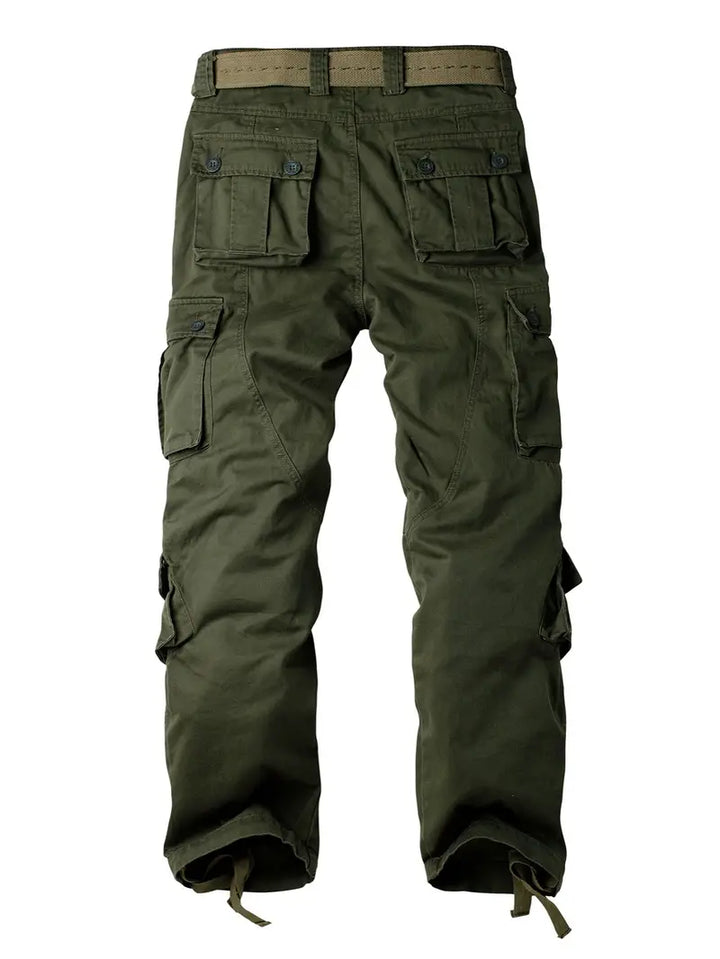 Relaxed Fit Multi-Pocket Cargo Trousers - Shane