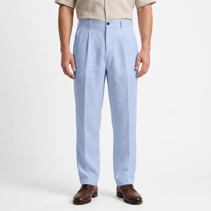 Relaxed Straight Leg Trousers -  Brent