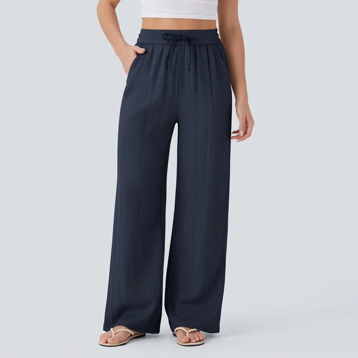 Relaxed Wide-Leg Casual Trousers - Julie