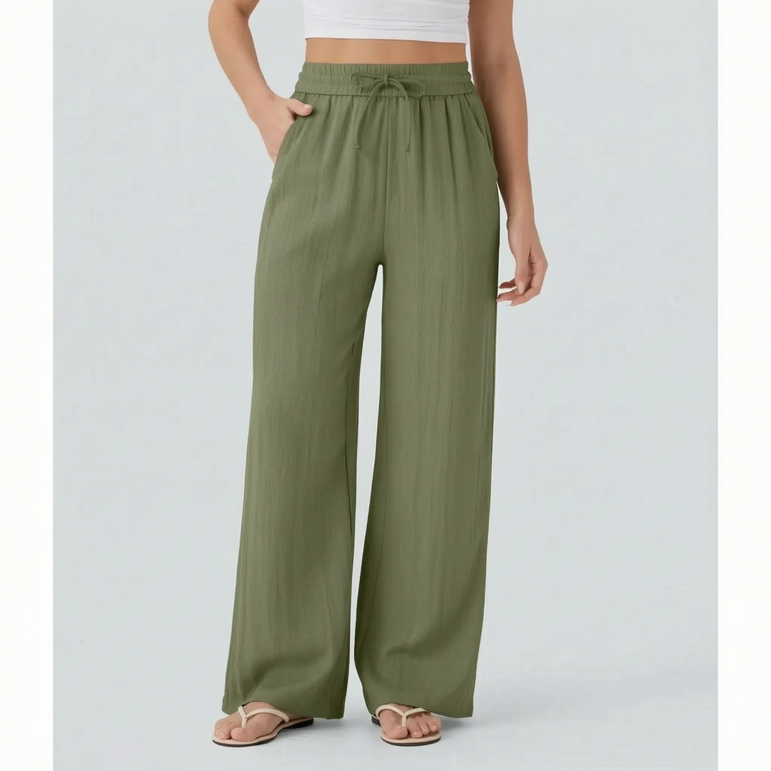 Relaxed Wide-Leg Casual Trousers - Julie