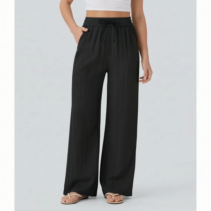 Relaxed Wide-Leg Casual Trousers - Julie