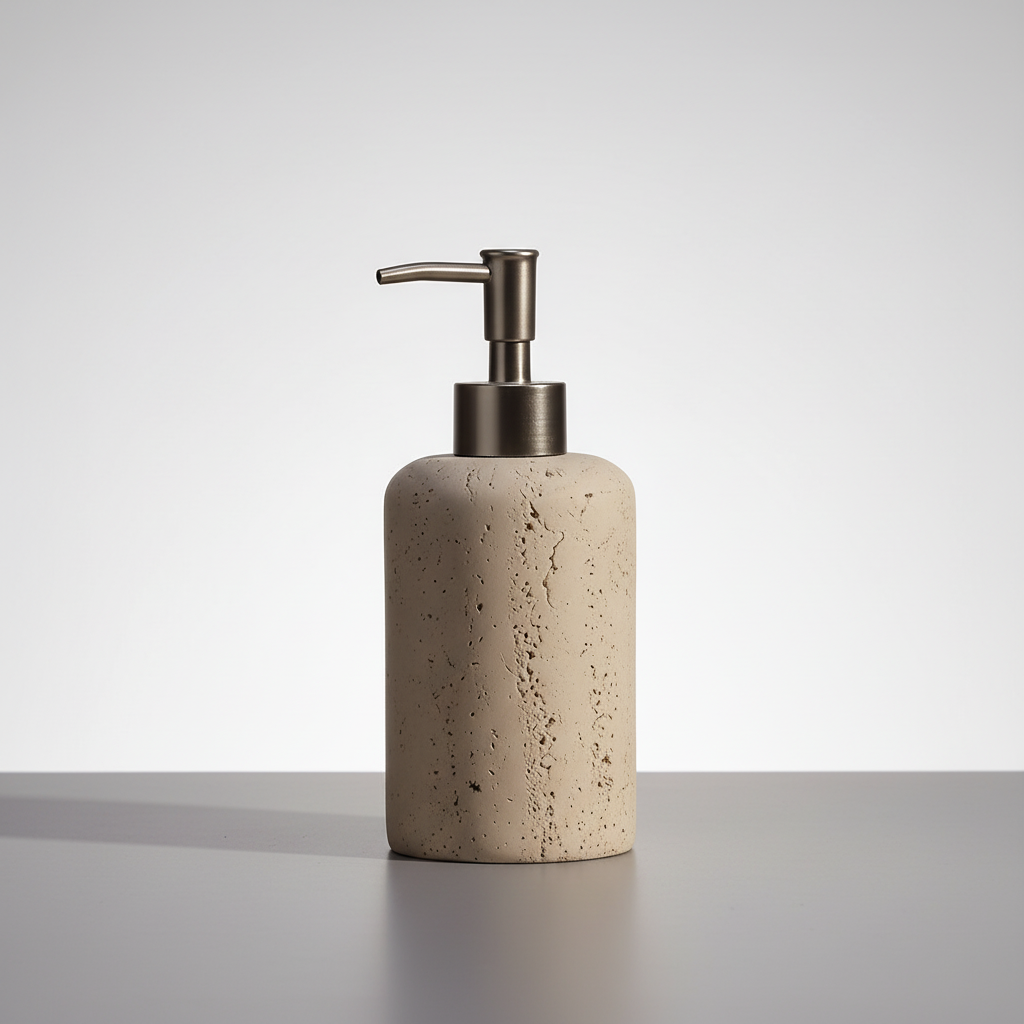 Resin Seifenspender Mit Edelstahlpumpe - Stonelette