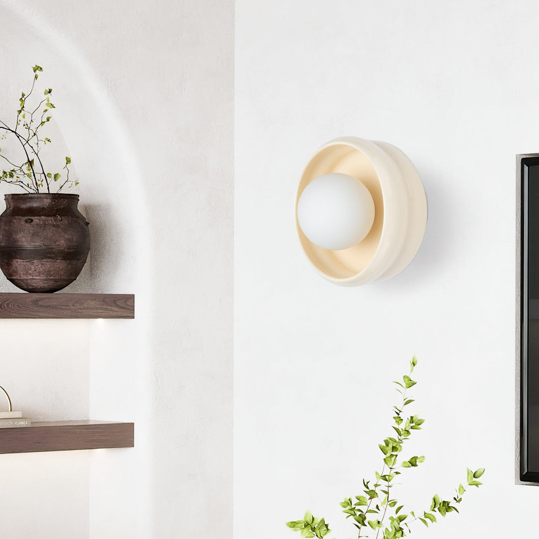 Kör alakú kerámia falilámpa - Circo