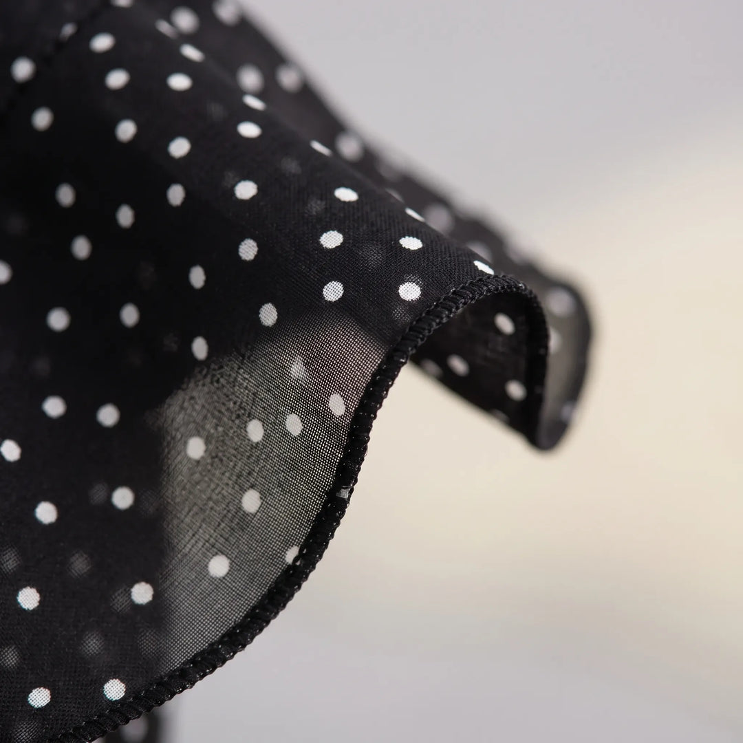 Ruffled Ankle-Length Polka Dot Summer Skirt - Florence