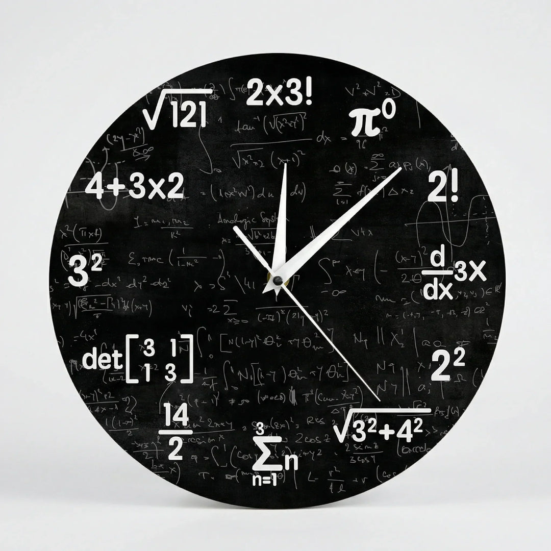 Runde Motiv-Wanduhr - NumeriClock