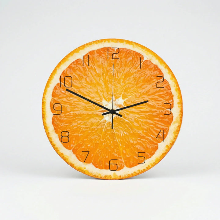 Runde Wanduhr Mit Fruchtmotiv - KiwiLume