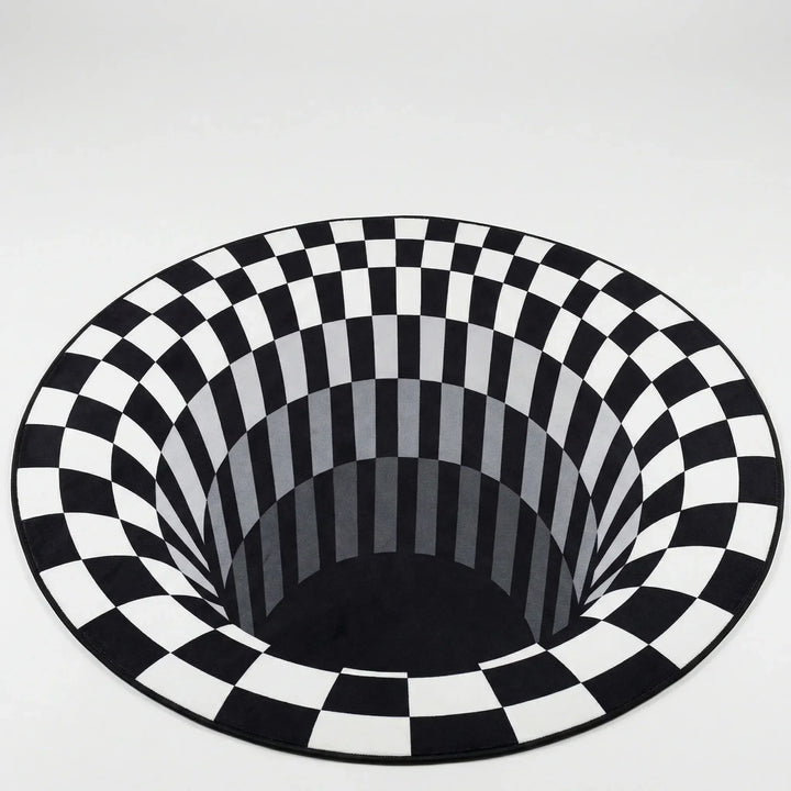 Runder 3D-Illusionsteppich - Vortique