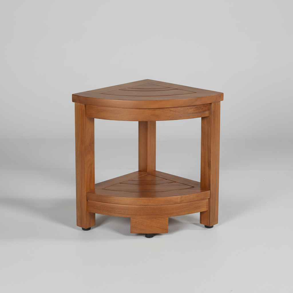 Rutschfester Duschhocker Aus Holz - TeakCornero
