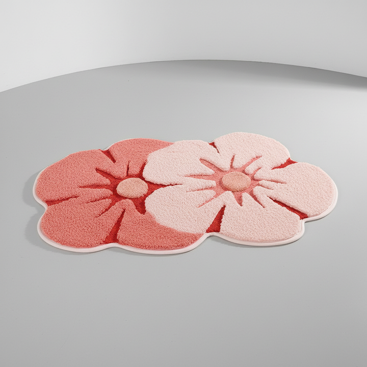 Rutschfester Badezimmer Teppich - FloraPlush