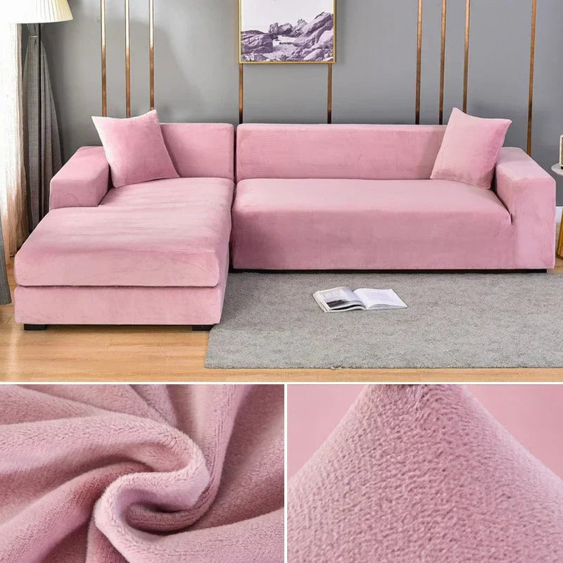 Stretch Fluwelen Kanapéhuzat Luxus Kivitelben – Sofina