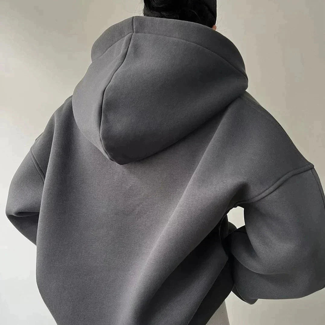 Trendi Oversized Női Kapucnis Pulóver - Luna