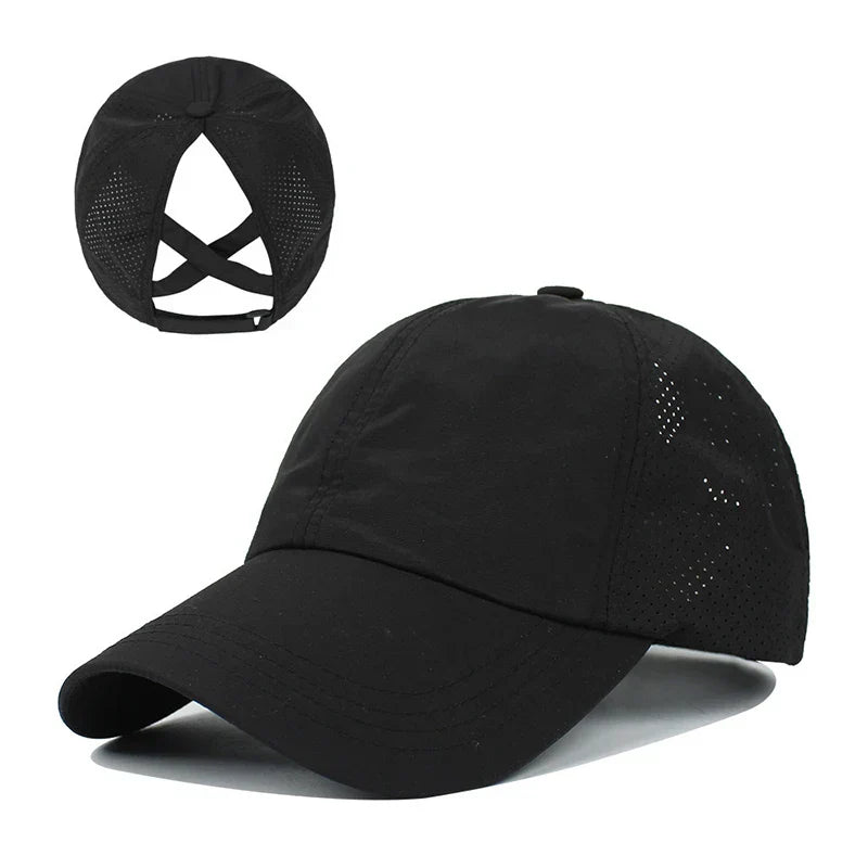 Légáteresztő unisex sport-baseball sapka hálóból, állítható mérettel – AeroCap