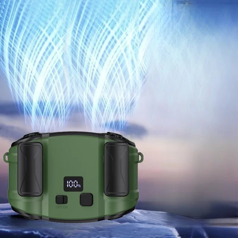 Kültéri Kétcsatornás Derék és Nyak Ventilátor Két Szellőzőnyílással – WindMate