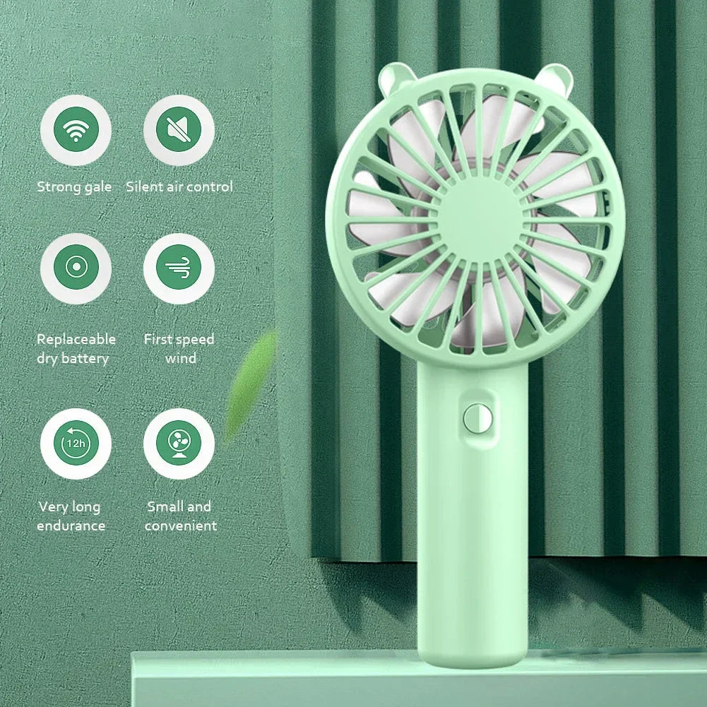 Hordozható USB újratölthető mini kézi ventilátor – Veyra (1+1 INGYEN)