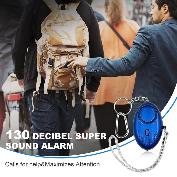 Személyi biztonsági riasztó LED lámpával (130 dB) - SafeSound