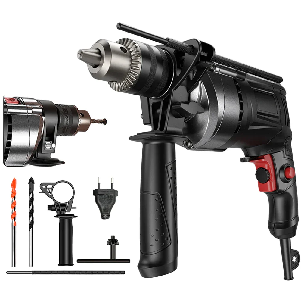 780W Elektromos Kalapács és Fúró Változó Sebességgel – DrillForce