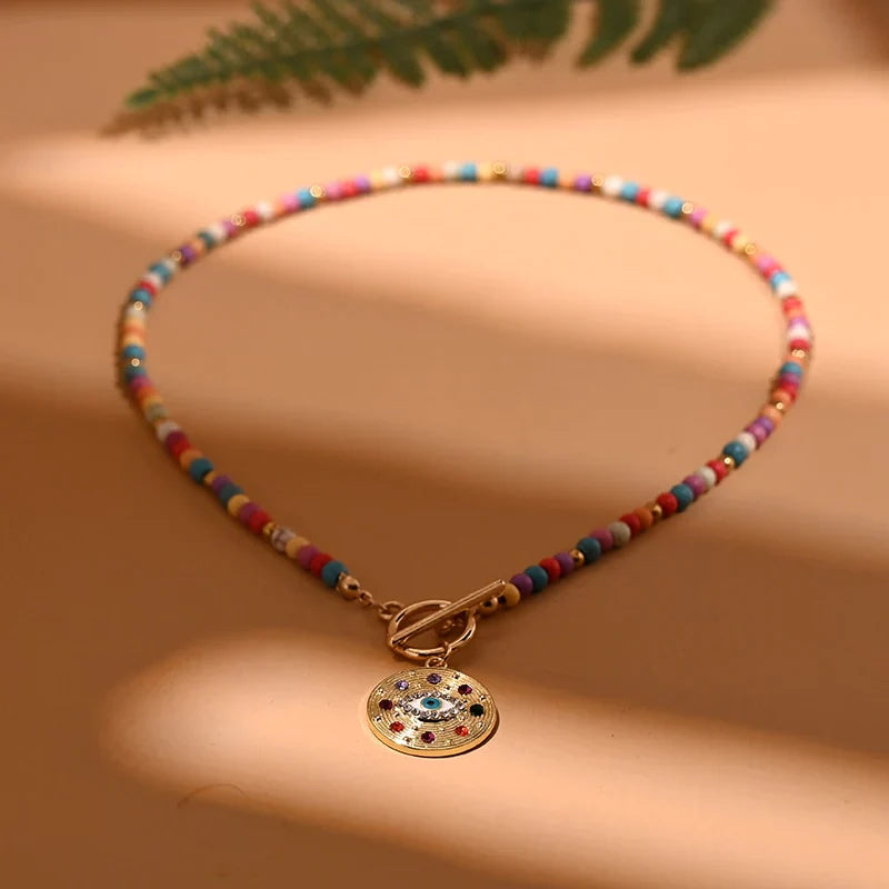 Gonosz Szem Gyöngyös Choker Nyaklánc