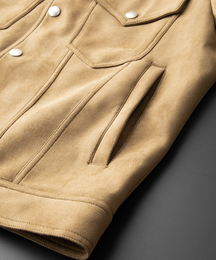 Suède Look Férfi Kabát – Rafael