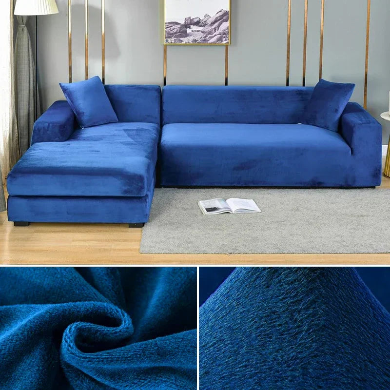 Stretch Fluwelen Kanapéhuzat Luxus Kivitelben – Sofina