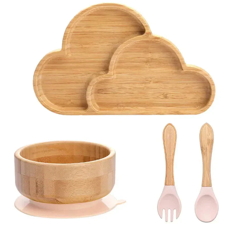 Gyermek étkészlet tapadós talppal - EcoFeast