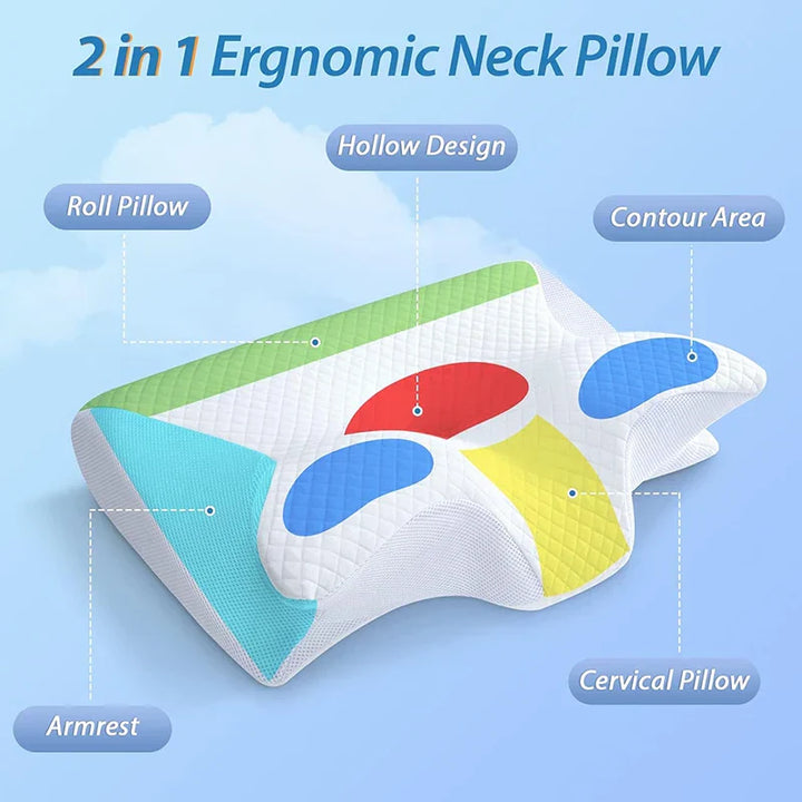 2 az 1-ben memóriahab nyaki párna ergonomikus kontúr kialakítással – RestAlign