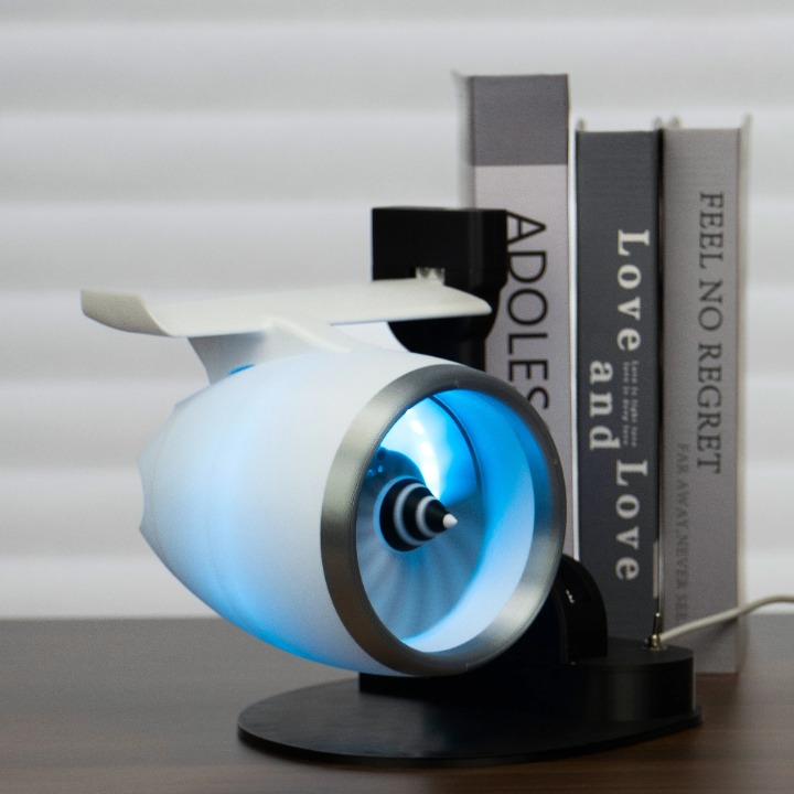 Turbojet ventilátoros ködölő párásító RGB világítással – AeroMist